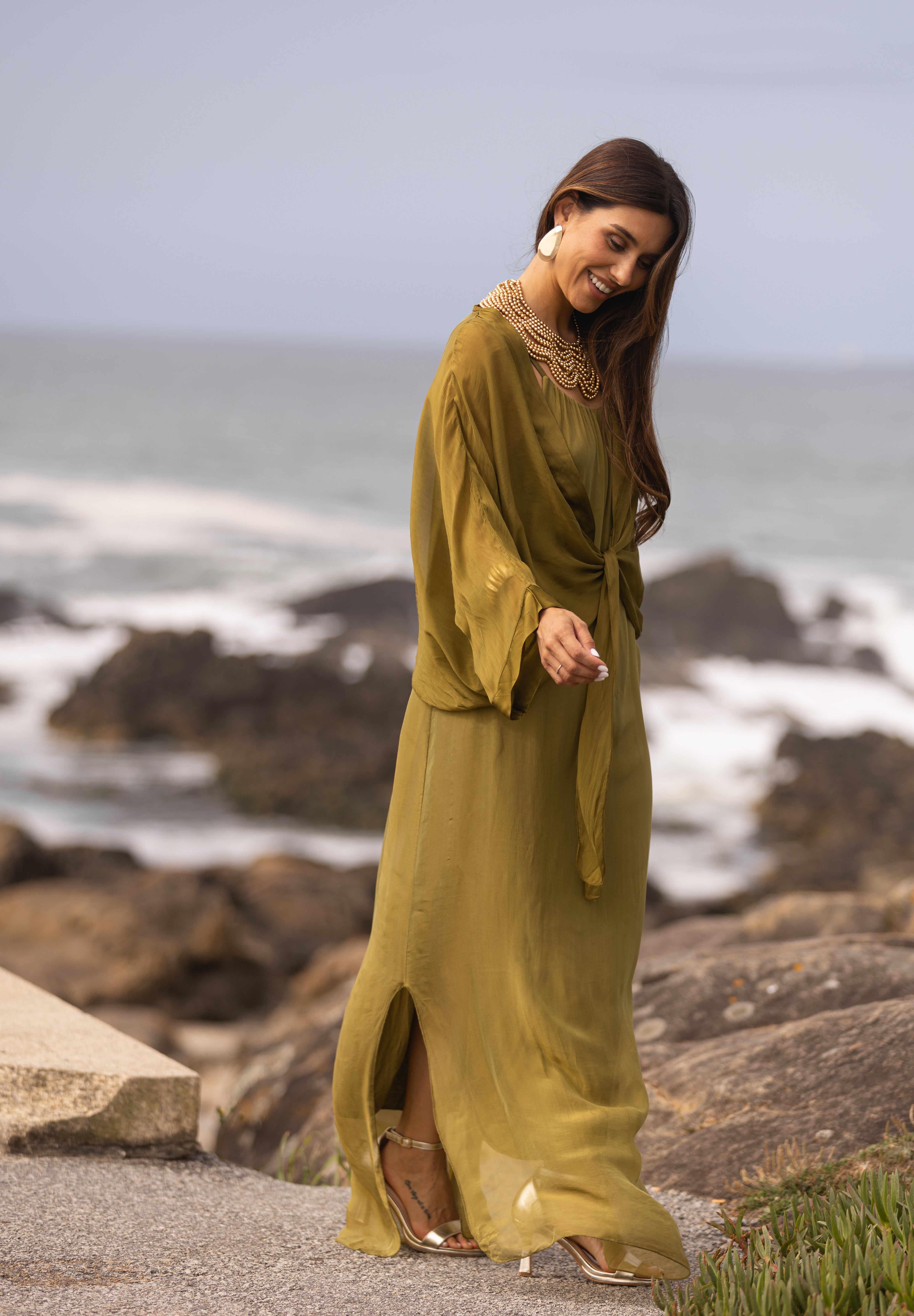 VESTIDO MAÓ VERDE LIMA