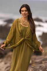 VESTIDO MAÓ VERDE LIMA