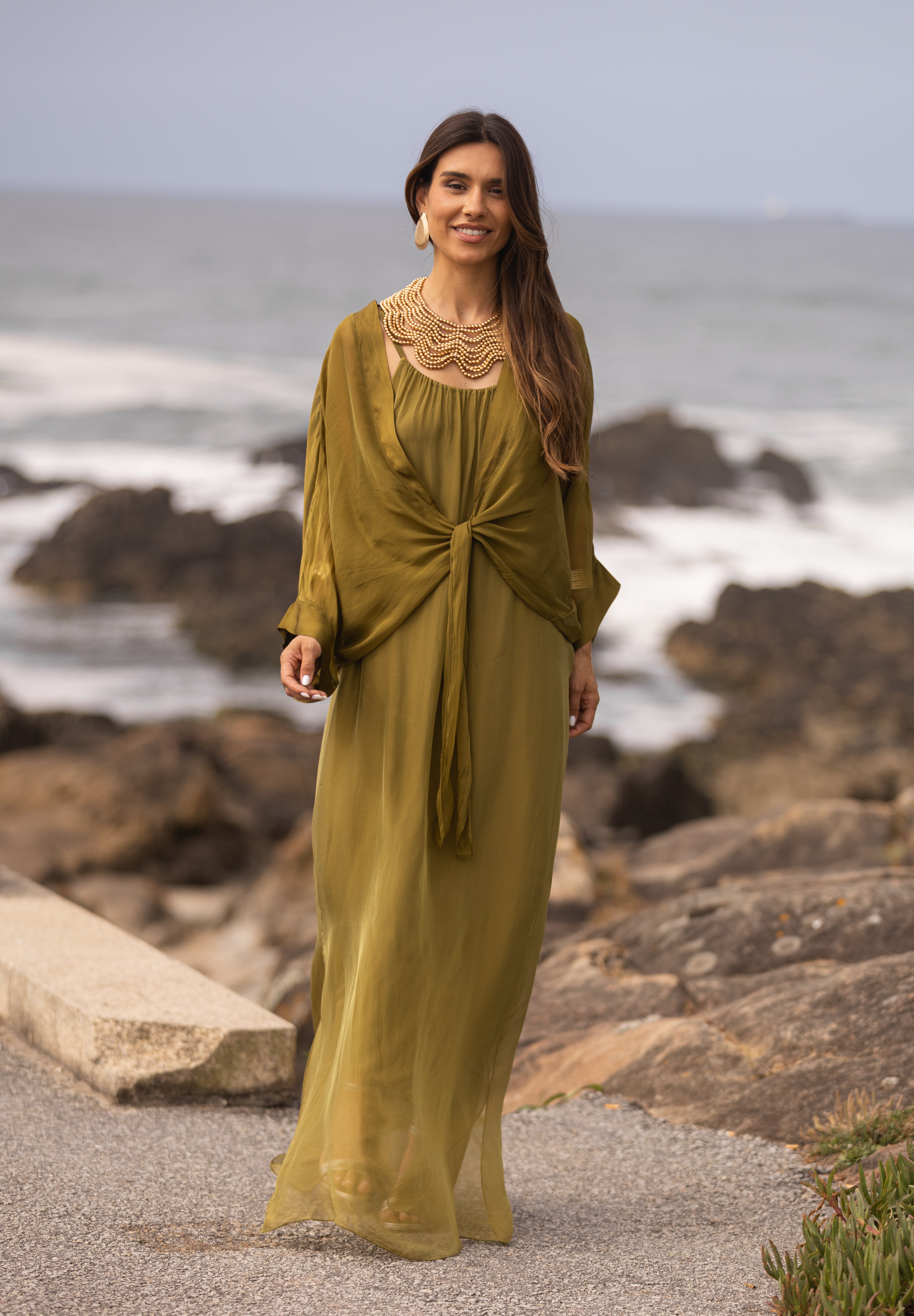 VESTIDO MAÓ VERDE LIMA