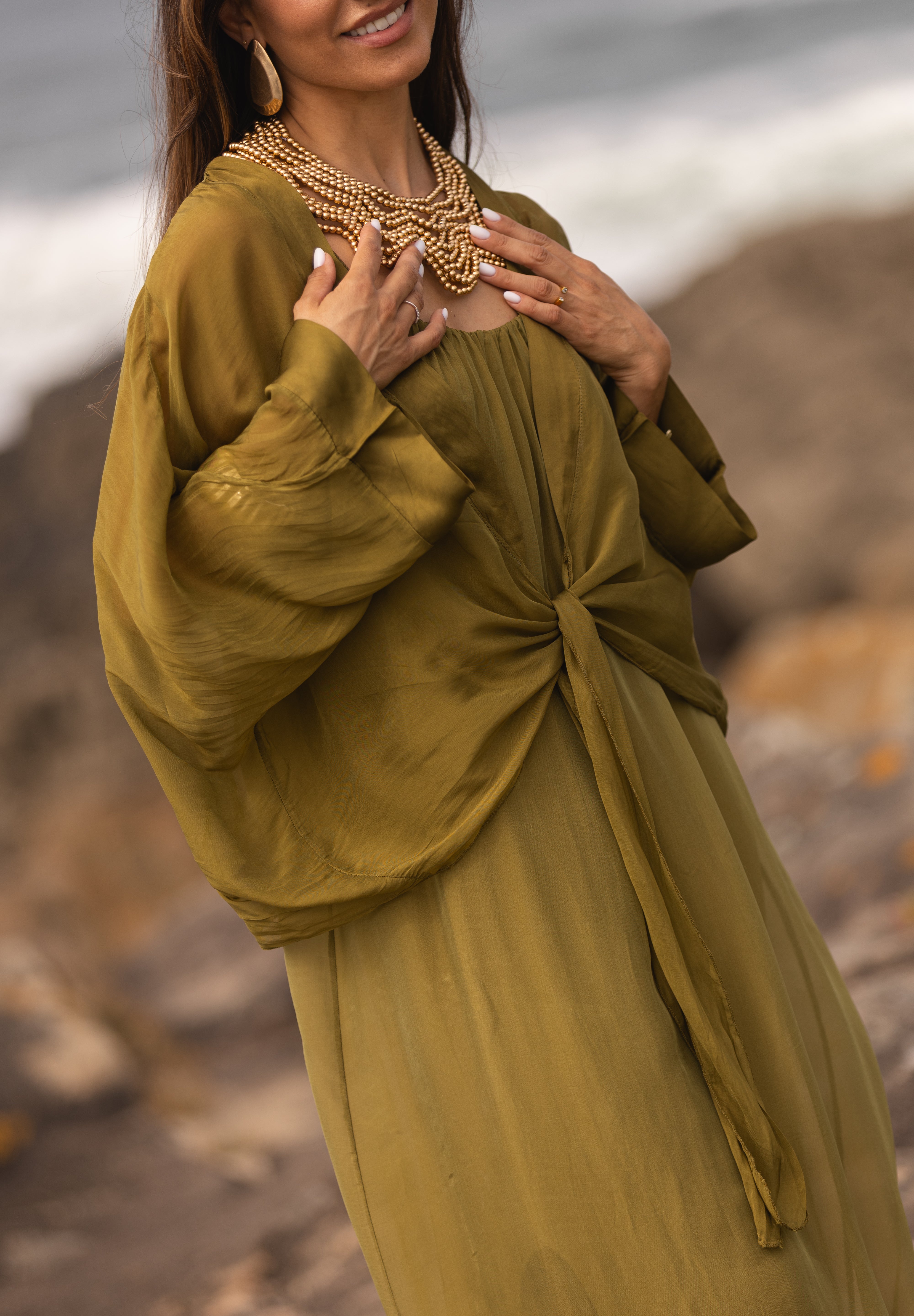 VESTIDO MAÓ VERDE LIMA