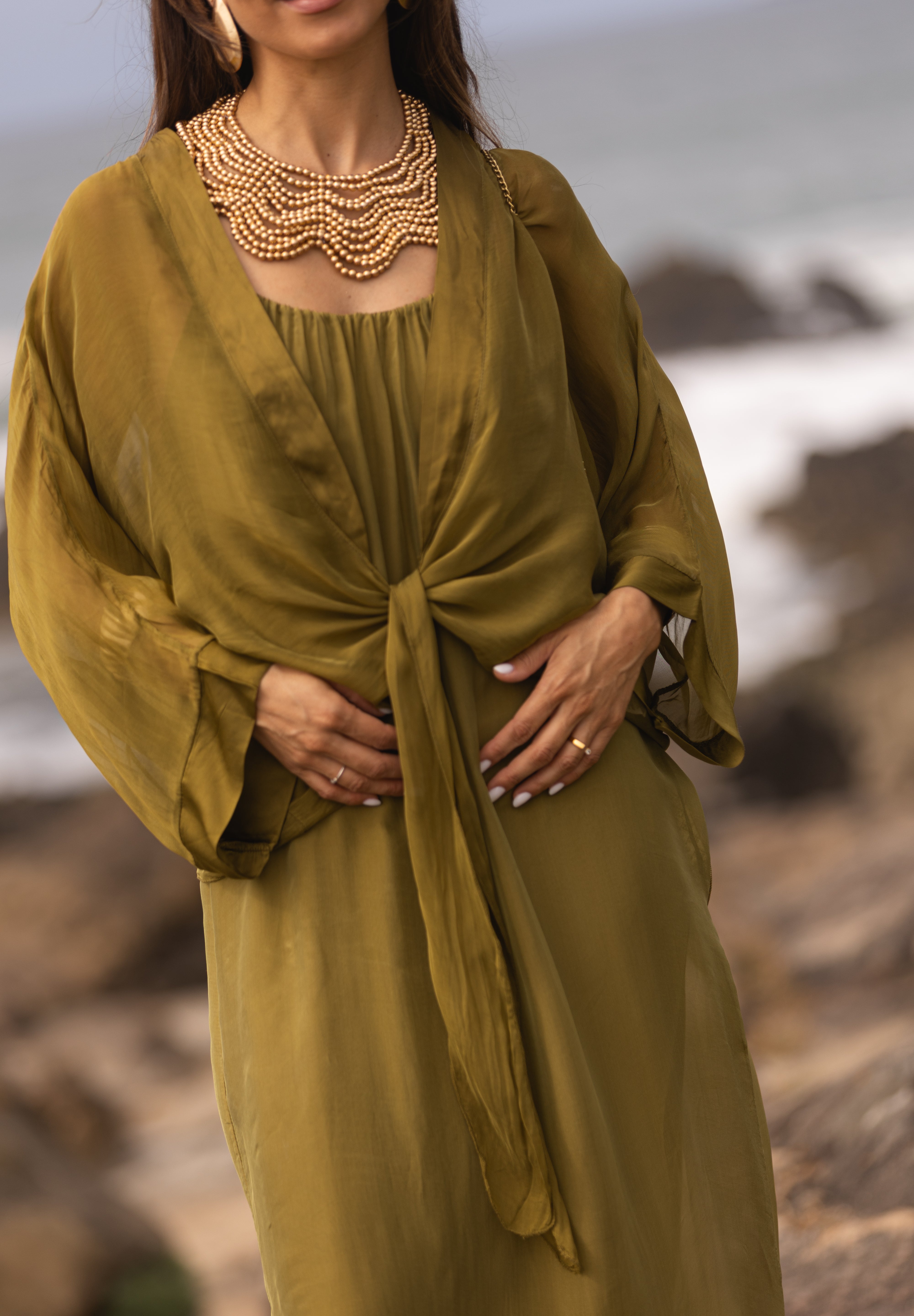 VESTIDO MAÓ VERDE LIMA