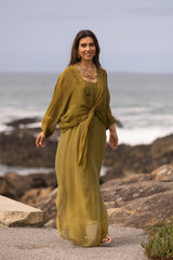 VESTIDO MAÓ VERDE LIMA