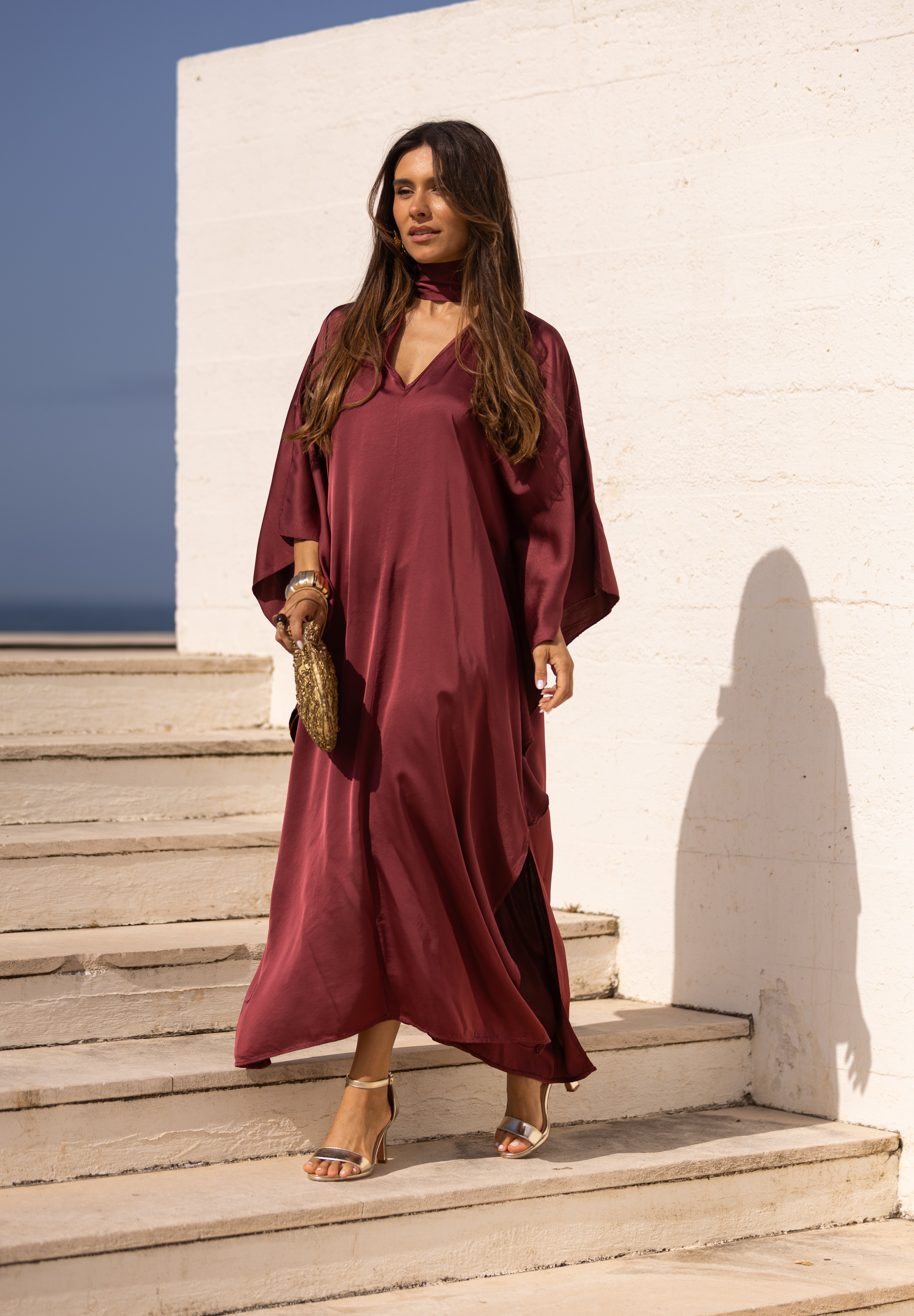 VESTIDO DUBAI CEREJA