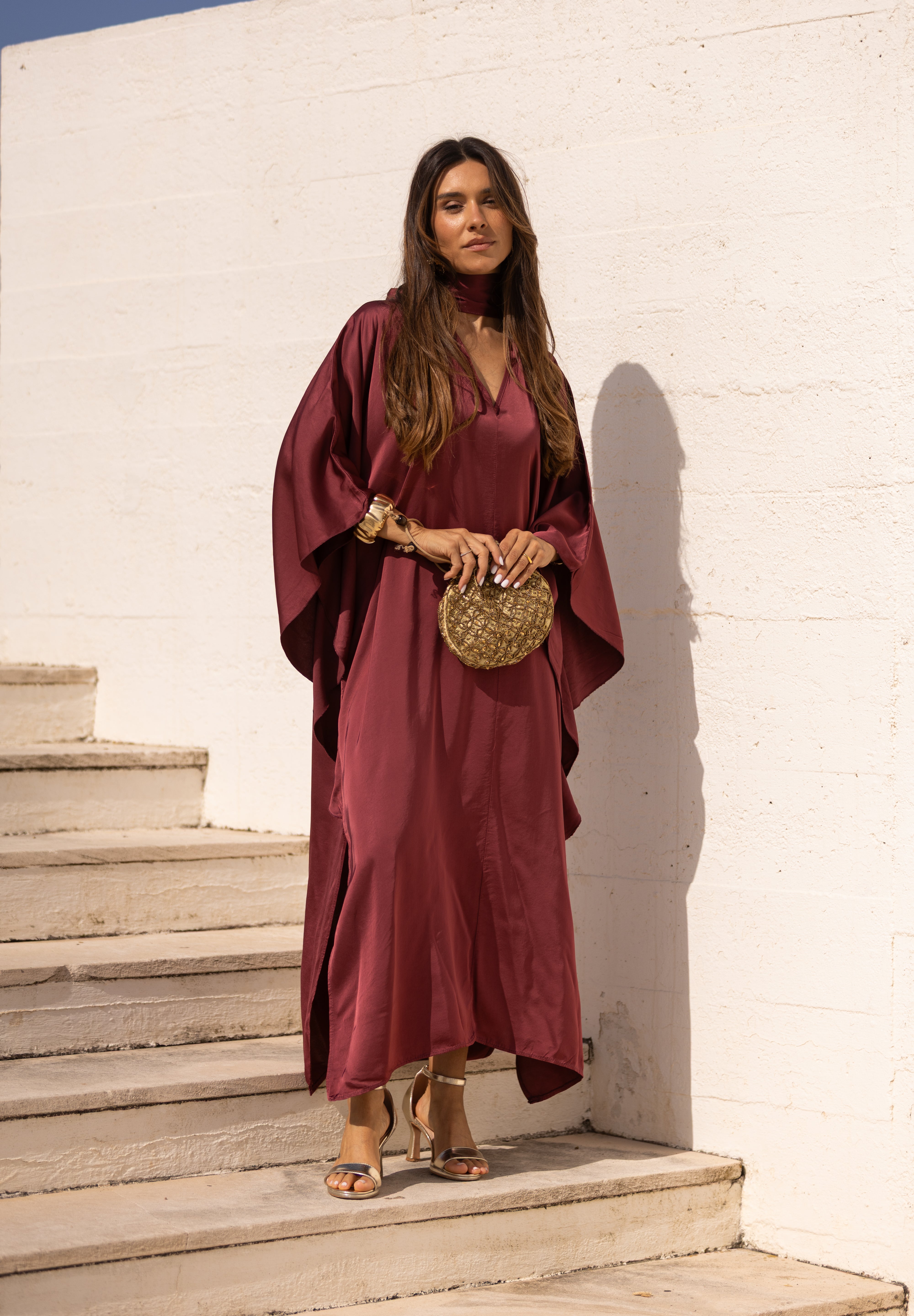 VESTIDO DUBAI CEREJA