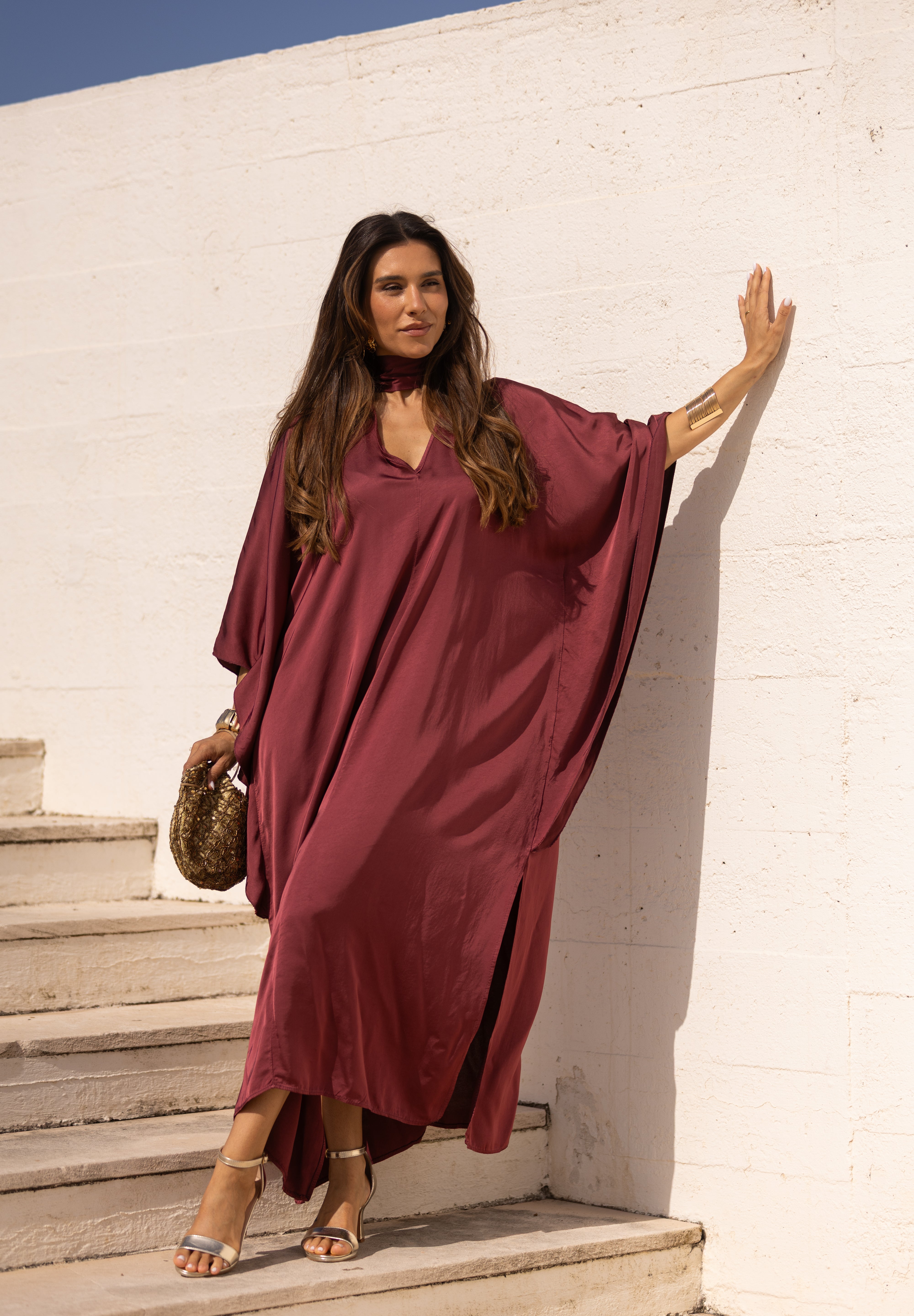 VESTIDO DUBAI CEREJA
