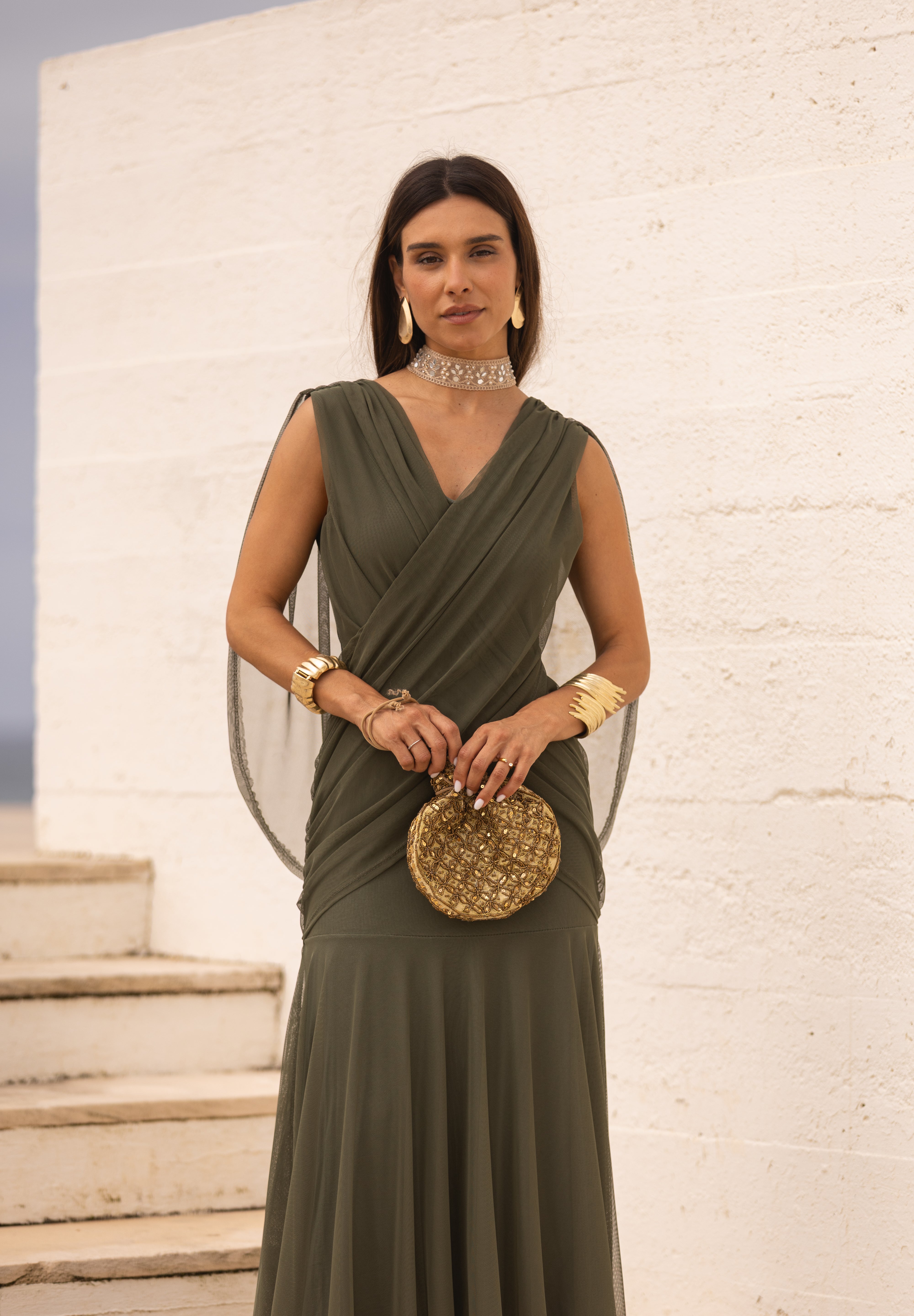 VESTIDO LETÍCIA VERDE MILITAR