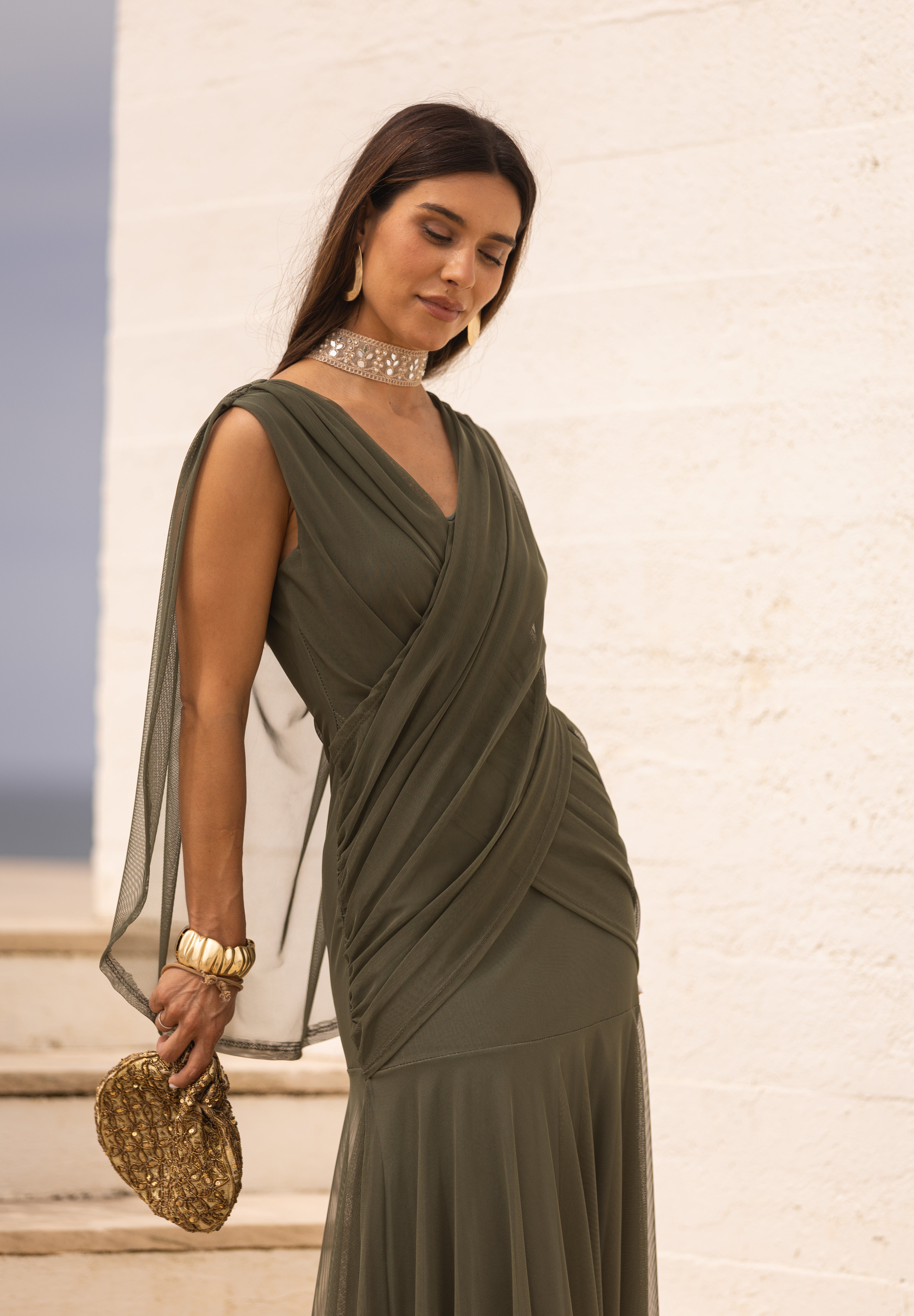 VESTIDO LETÍCIA VERDE MILITAR