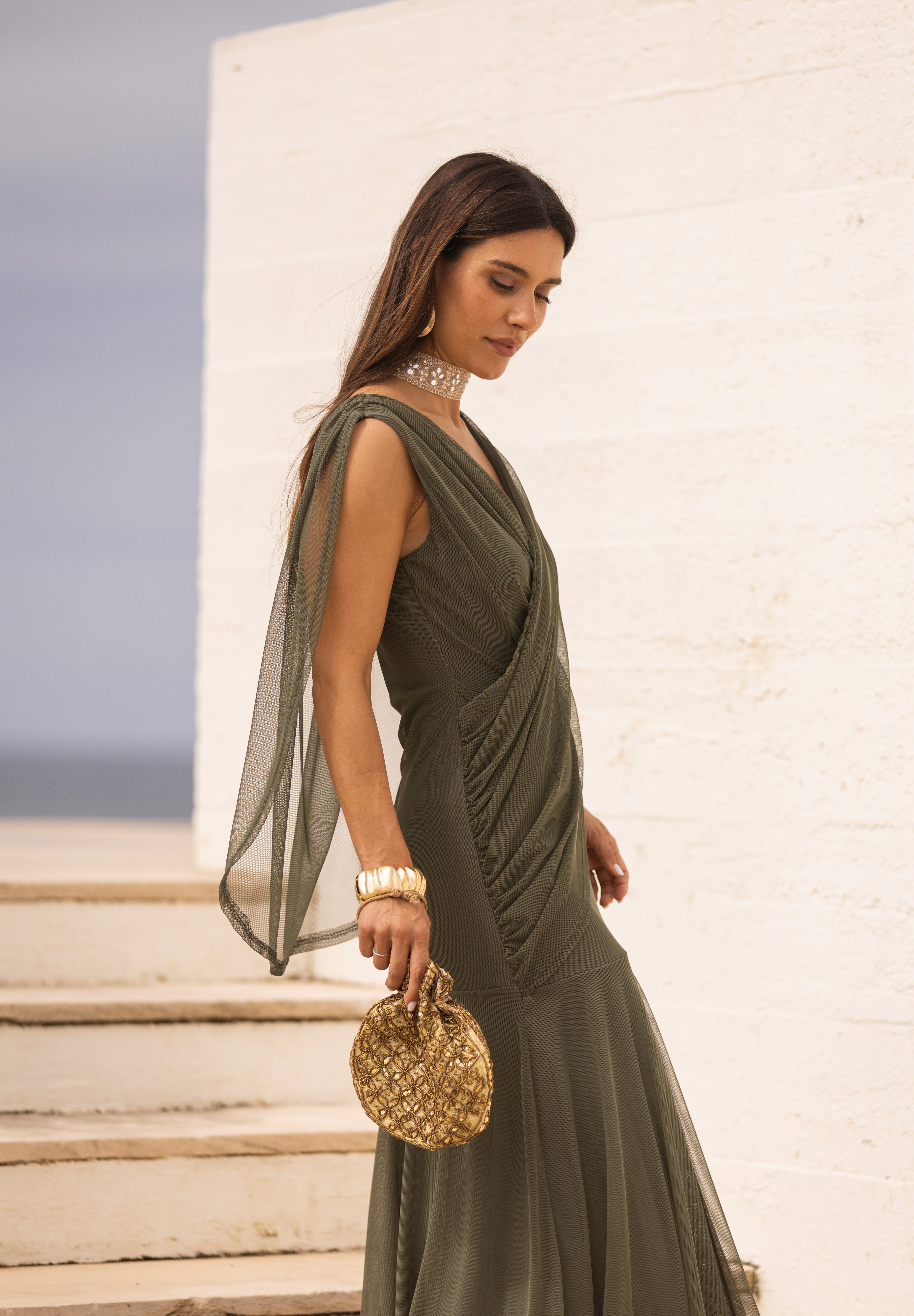 VESTIDO LETÍCIA VERDE MILITAR