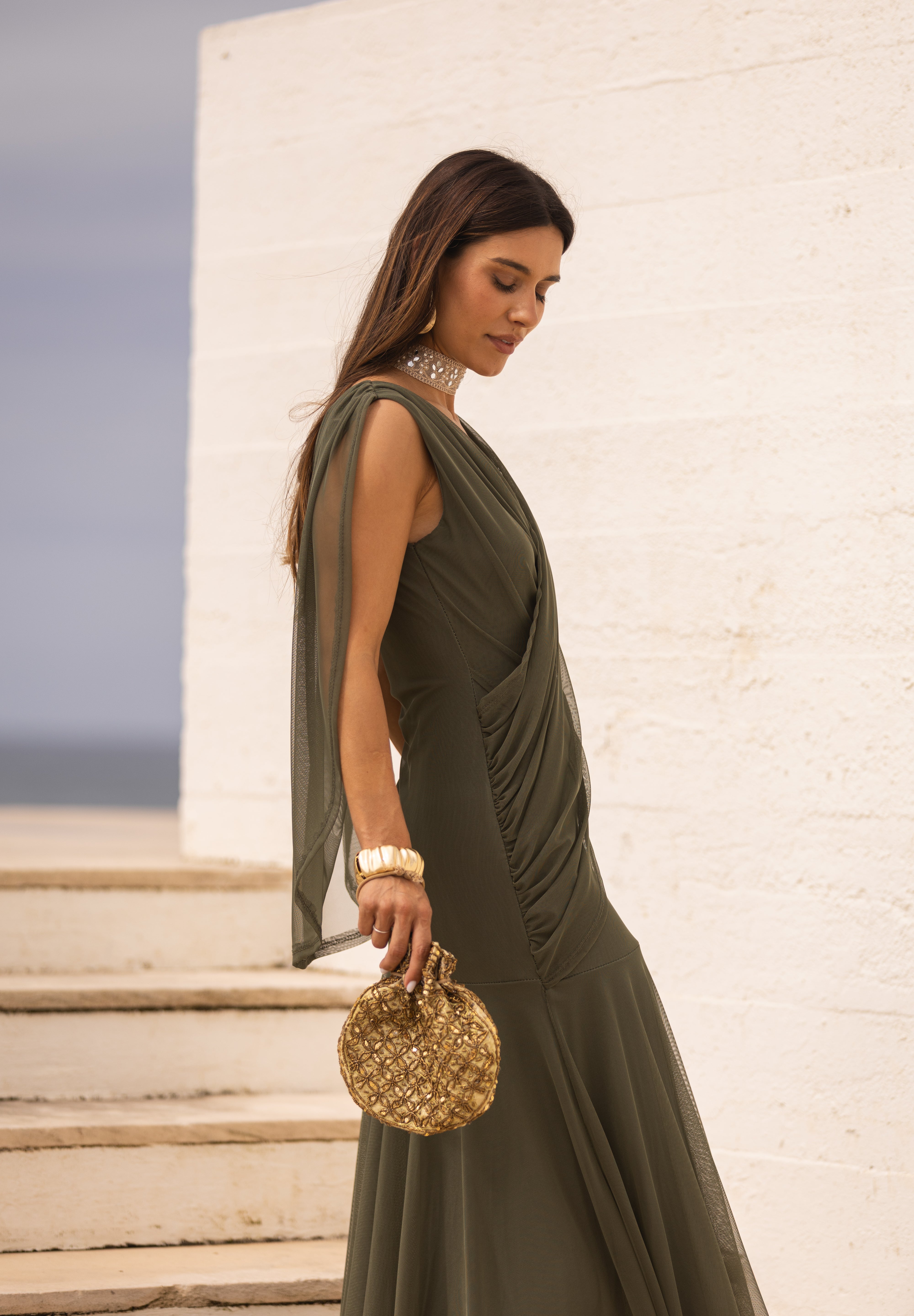 VESTIDO LETÍCIA VERDE MILITAR