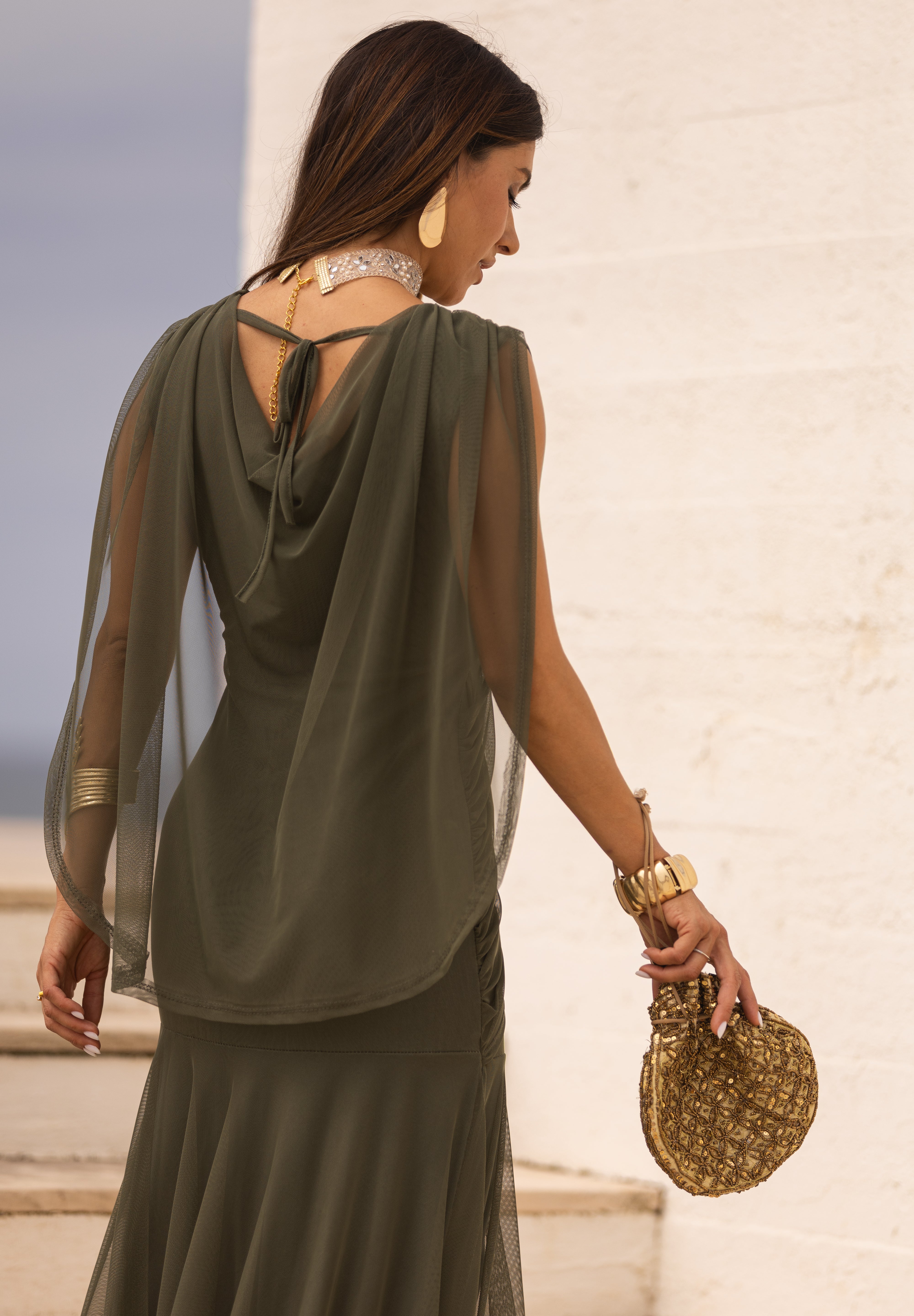 VESTIDO LETÍCIA VERDE MILITAR