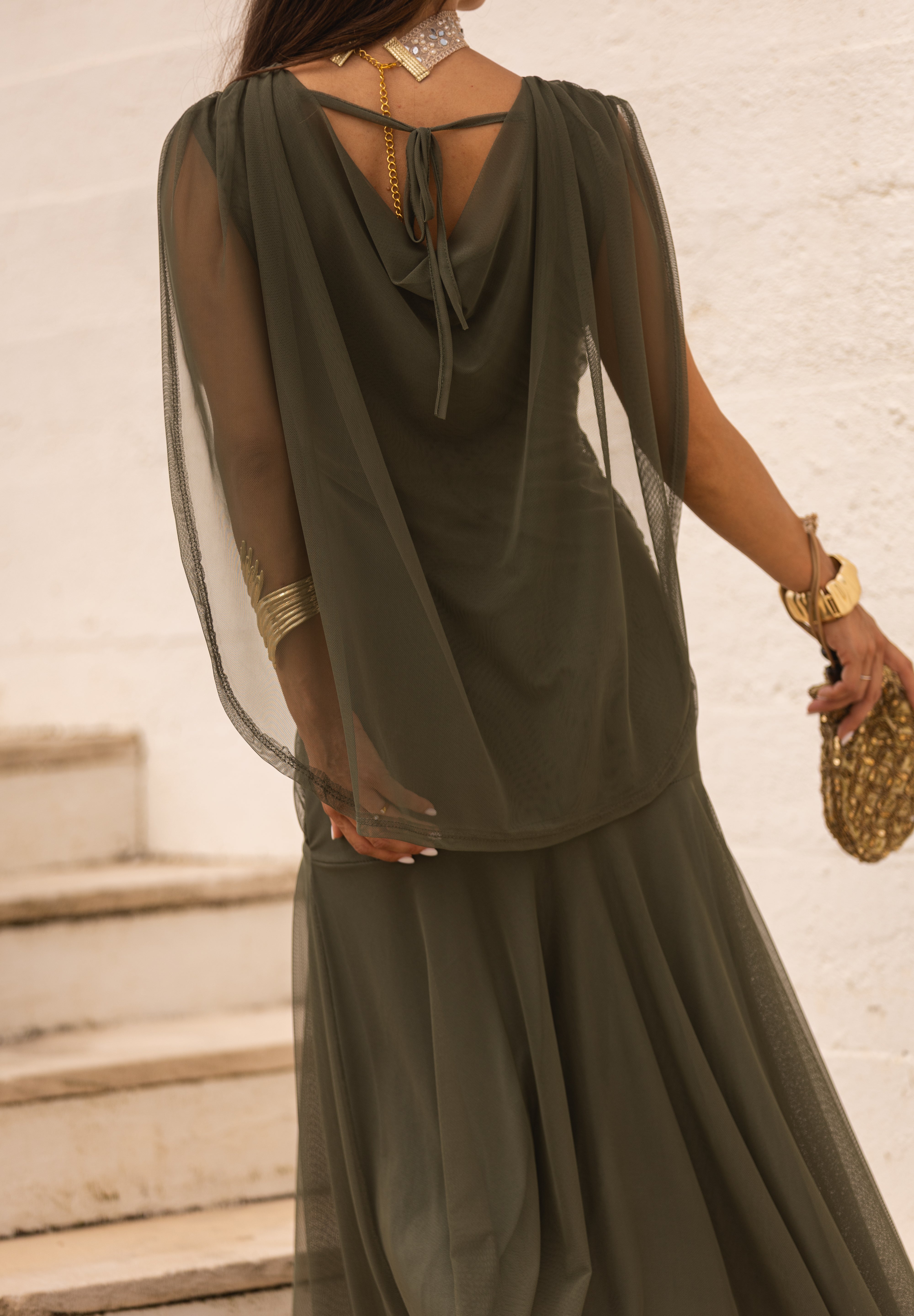 VESTIDO LETÍCIA VERDE MILITAR