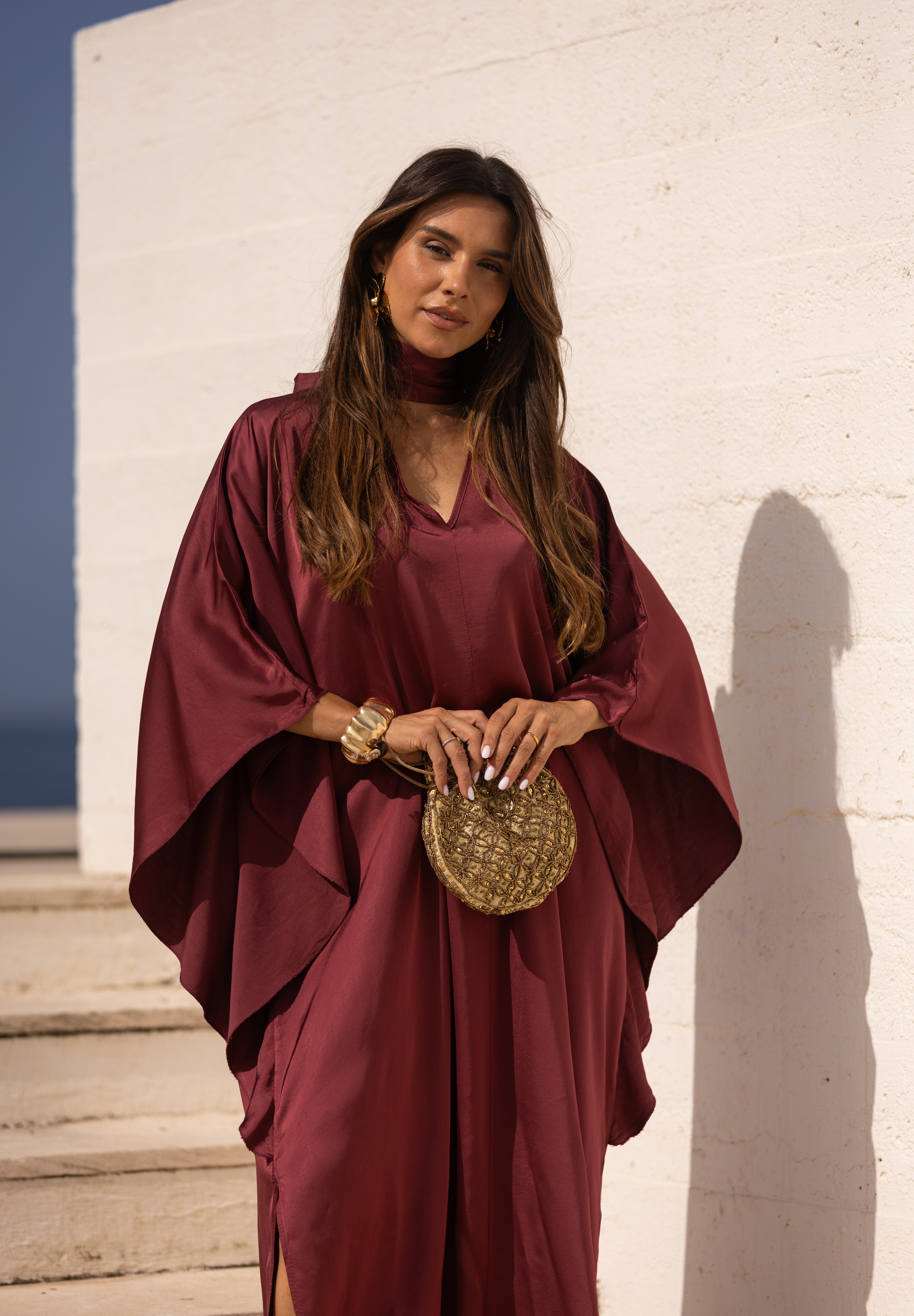 VESTIDO DUBAI CEREJA