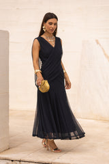 VESTIDO LETÍCIA AZUL MARINHO