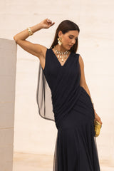 VESTIDO LETÍCIA AZUL MARINHO