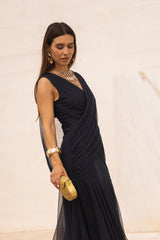 VESTIDO LETÍCIA AZUL MARINHO