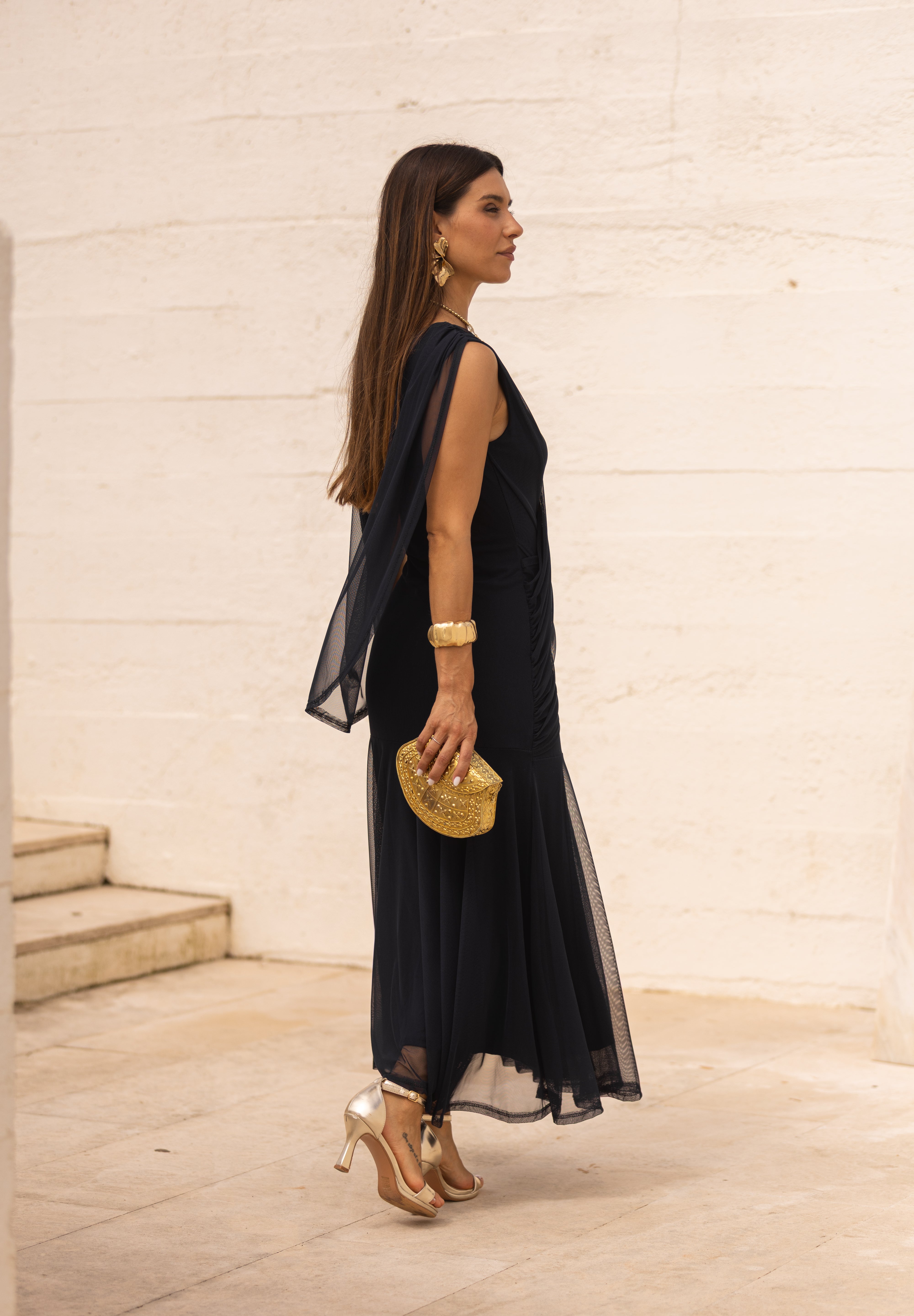 VESTIDO LETÍCIA AZUL MARINHO
