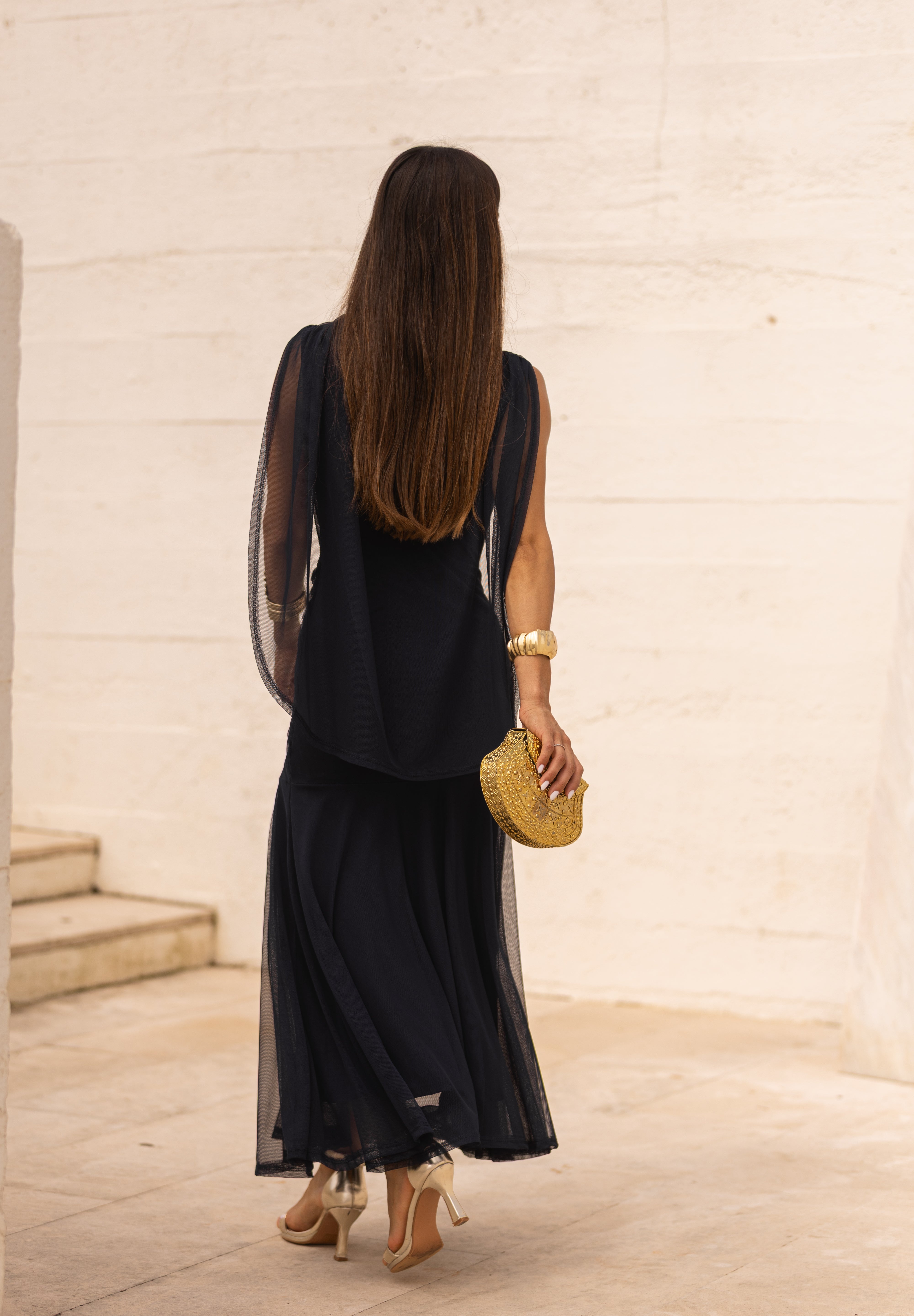 VESTIDO LETÍCIA AZUL MARINHO