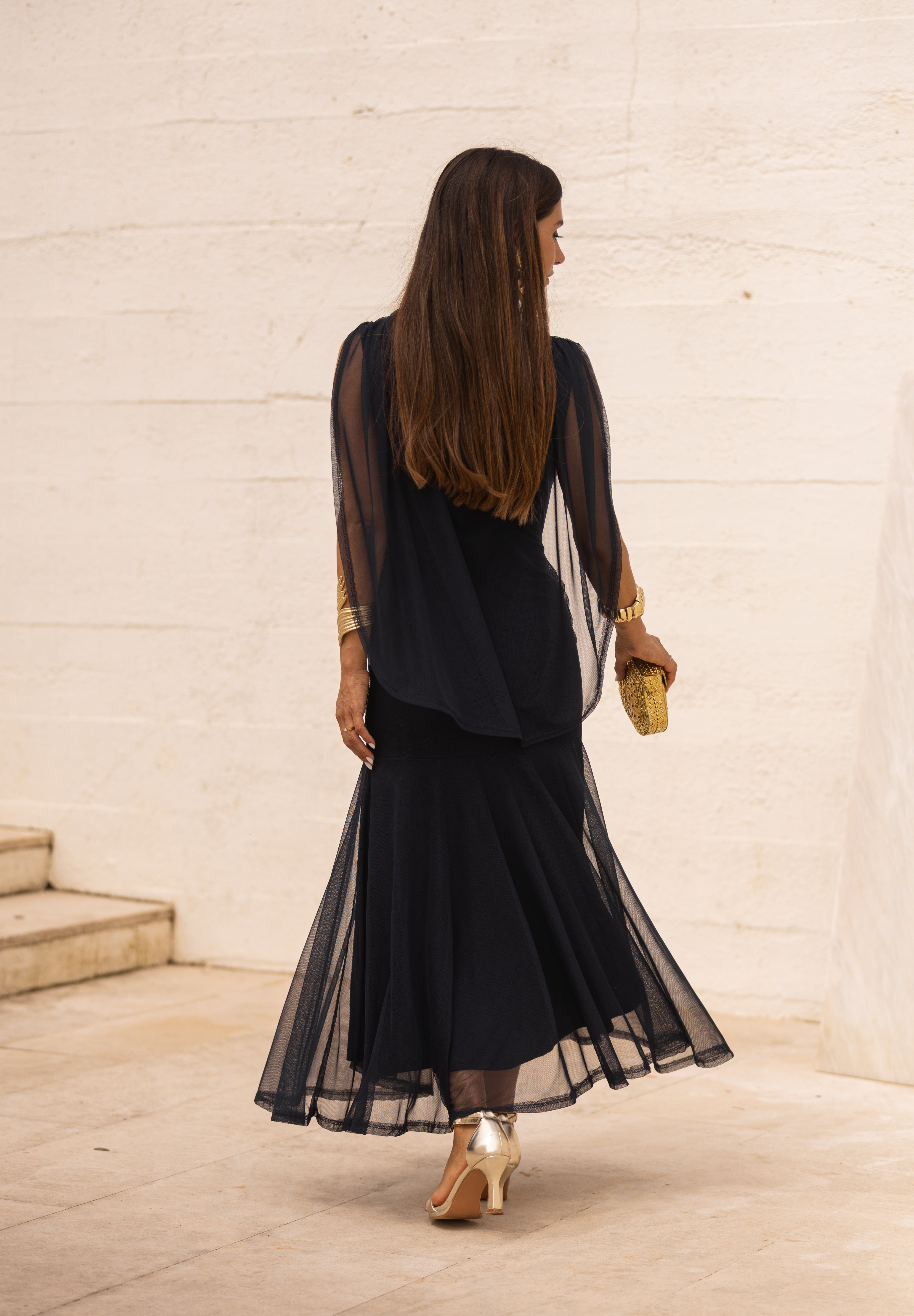 VESTIDO LETÍCIA AZUL MARINHO