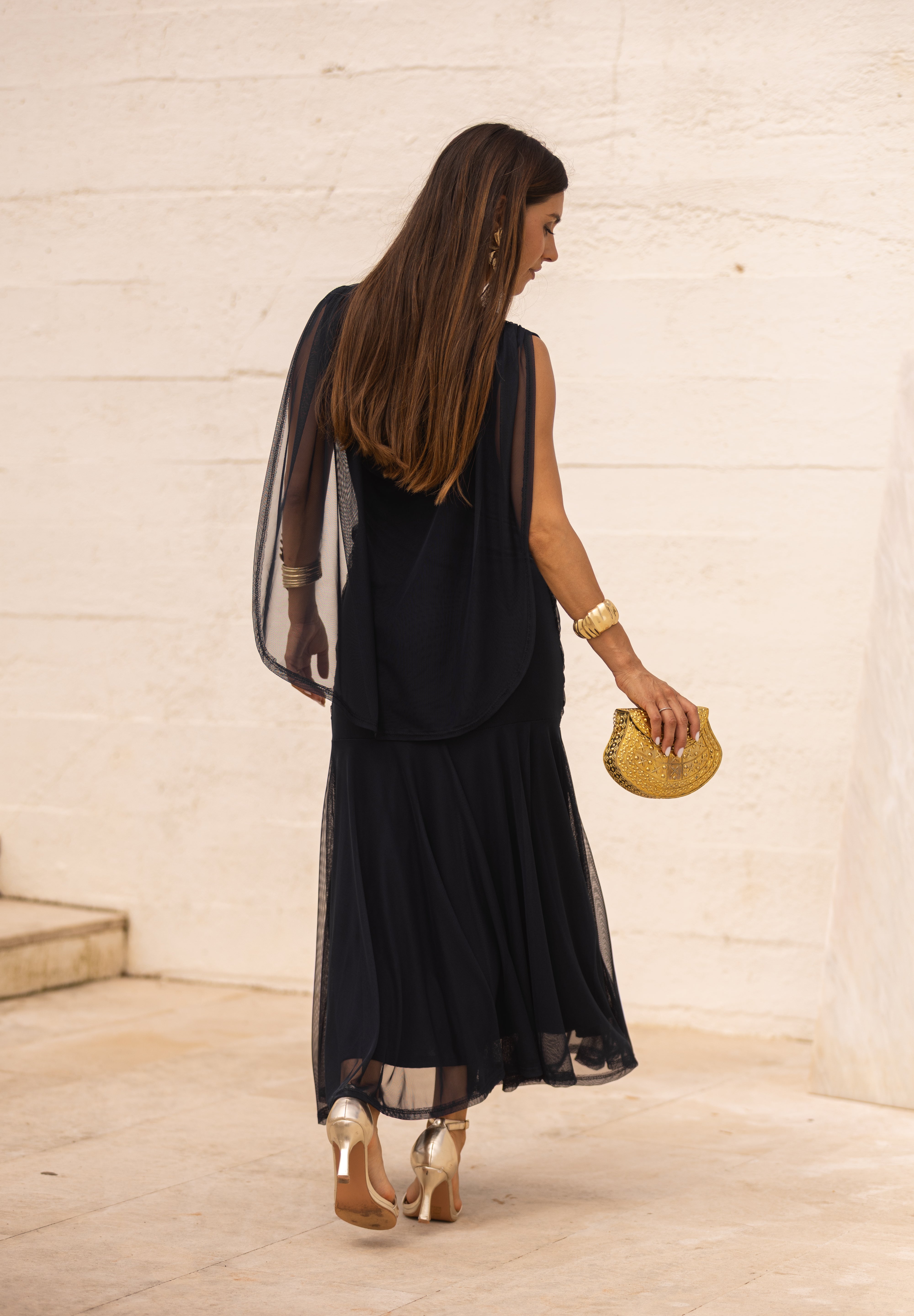 VESTIDO LETÍCIA AZUL MARINHO