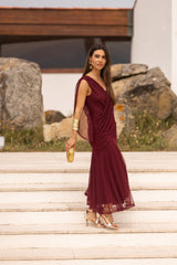 VESTIDO LETÍCIA VINHO