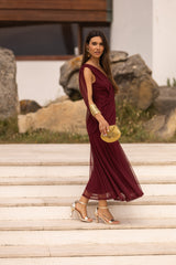 VESTIDO LETÍCIA VINHO