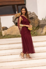 VESTIDO LETÍCIA VINHO
