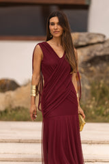 VESTIDO LETÍCIA VINHO