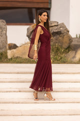 VESTIDO LETÍCIA VINHO