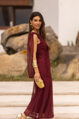 VESTIDO LETÍCIA VINHO