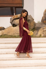 VESTIDO LETÍCIA VINHO