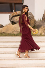 VESTIDO LETÍCIA VINHO