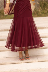 VESTIDO LETÍCIA VINHO