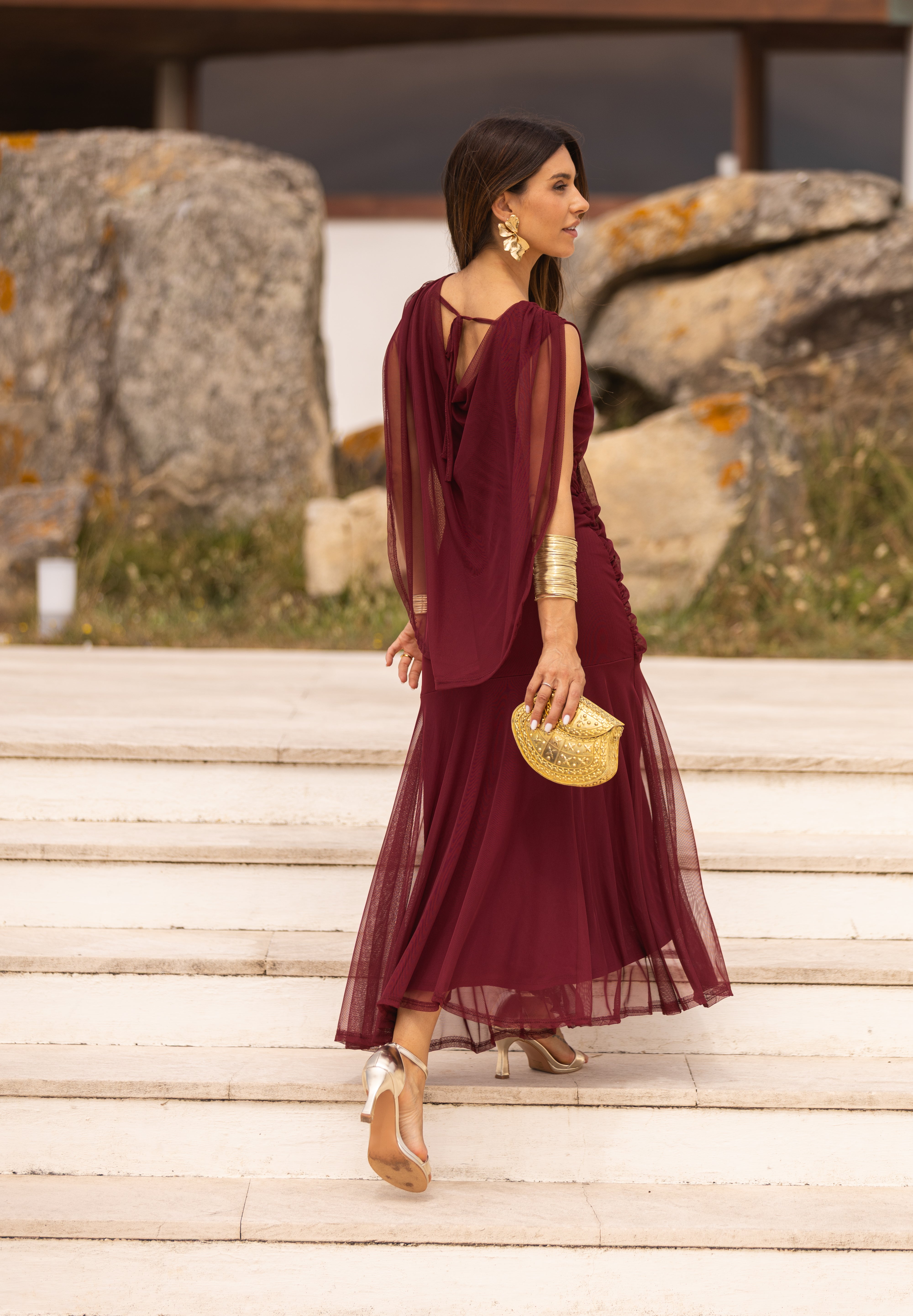 VESTIDO LETÍCIA VINHO
