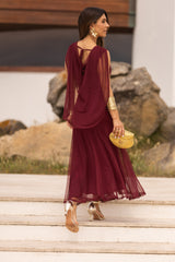 VESTIDO LETÍCIA VINHO