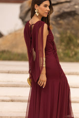 VESTIDO LETÍCIA VINHO