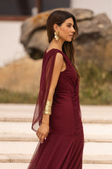 VESTIDO LETÍCIA VINHO