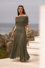 VESTIDO VALENTINA VERDE MILITAR