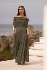 VESTIDO VALENTINA VERDE MILITAR