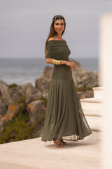 VESTIDO VALENTINA VERDE MILITAR