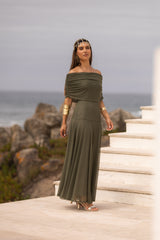 VESTIDO VALENTINA VERDE MILITAR