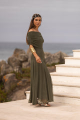 VESTIDO VALENTINA VERDE MILITAR