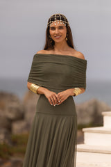 VESTIDO VALENTINA VERDE MILITAR