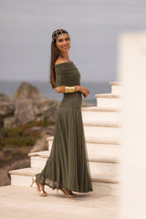 VESTIDO VALENTINA VERDE MILITAR
