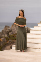 VESTIDO VALENTINA VERDE MILITAR