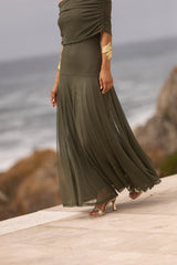 VESTIDO VALENTINA VERDE MILITAR