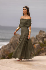 VESTIDO VALENTINA VERDE MILITAR