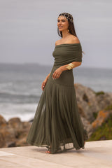 VESTIDO VALENTINA VERDE MILITAR