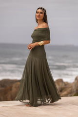 VESTIDO VALENTINA VERDE MILITAR