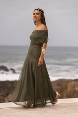VESTIDO VALENTINA VERDE MILITAR