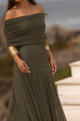VESTIDO VALENTINA VERDE MILITAR
